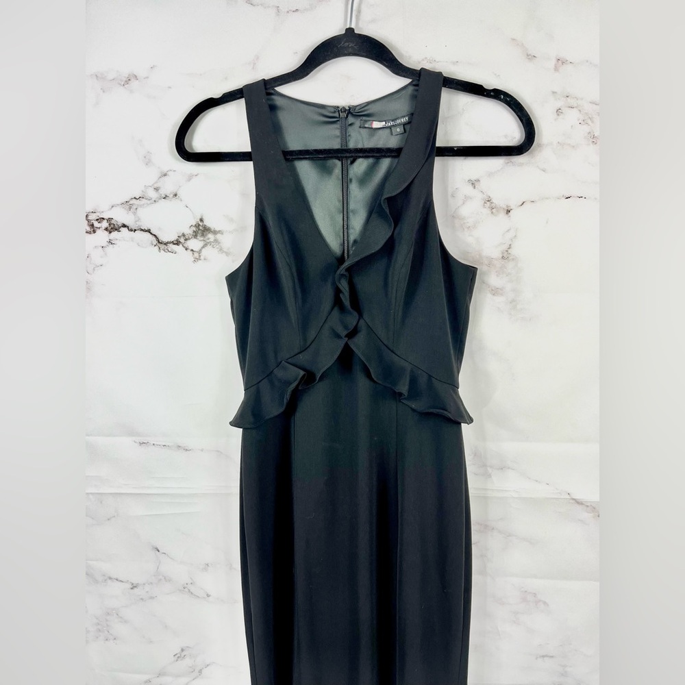 JAYGODFREY Ruffle Black Gown - Picture 6 of 7